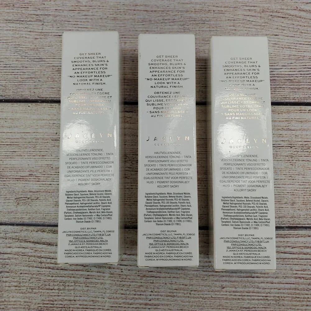 (3-Pack) Jaclyn Cosmetics Skin Perfecting Blurring Tint Shade RICH - 1oz Ea